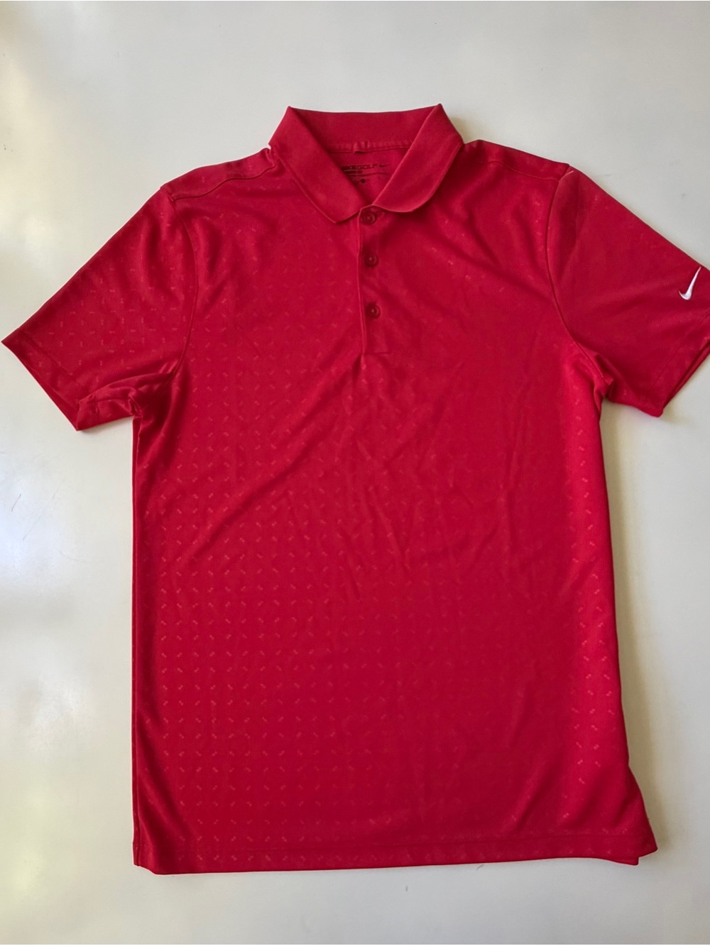 NIKE GOLF DRI FIT STANDARD FIT RED POLO SHIRT MEN'S SIZE Small HARDLY WORN!
